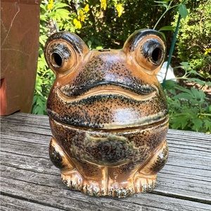 Vintage Ceramic Frog Incense Burner ATC Japan Preowned